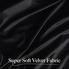 NICETOWN Black Out Velvet Curtains 108 inches Long Blackout - Image 2
