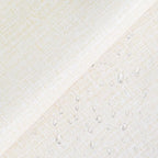 Yancorp 24"x120" Textured Fabric Cream Faux Grasscloth Peel and Stick Wallpaper - Image 2