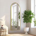Arch Bathroom Wall Mirror, Metal Aluminum Frame Modern Simple Home Decor - Image 5