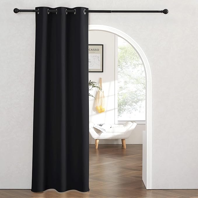 RYB Home Blackout Curtains Thermal Insulating Privacy Temporary Door Curtains by RYBHOME