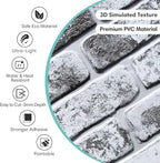 Commomy 3D Peel and Stick Brick Tiles - Image 4