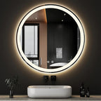 Sweetcrispy 36-Inch Round LED Bathroom Backlit Mirror by Sweetcrispy