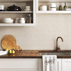 Beige Wallpaper Grasscloth Peel and Stick Wallpaper Contact Paper - Image 2
