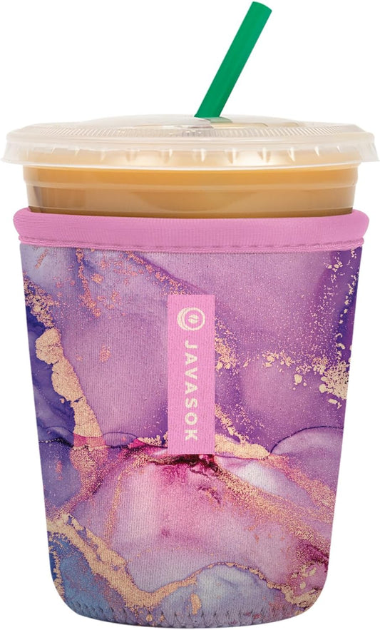 Sok It JavaSok Iced Coffee & Cold Soda Insulated Neoprene Cup Sleeve (Aurora Era, Small: 16-20oz)