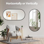 Oval Full Length Mirror, Ultra-Clear Explosion-Proof Dressing Mirror, Simple - Image 7