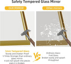 36x30 Inch Gold Bathroom Mirrors - Image 4
