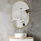 Bathroom Mirror for Wall, Metal Framed Vanity Mirror - Image 2