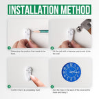 Wall Clock Modern Non-Ticking Battery Operated Silent Wall Clocks Simple Style - Image 9