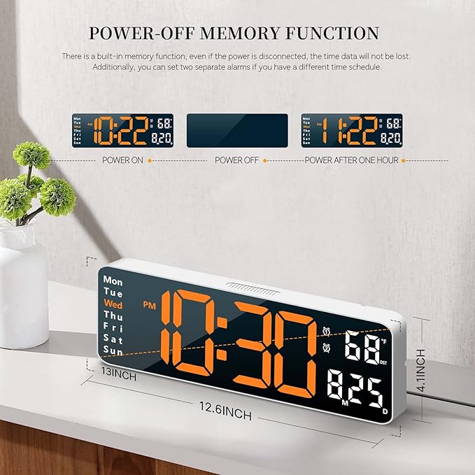 Digital Clock, Digital Wall Clock - Image 5