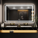 LOAAO 66"X40" LED Mirror for Bathroom, Lighted Bathroom Mirror - Image 7