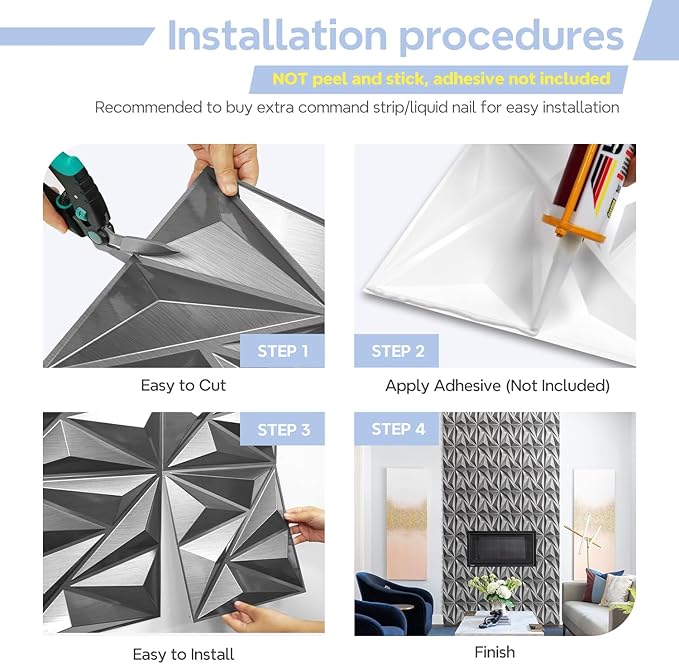 STICKGOO 33 Pack 3D Wall Panels - Image 7