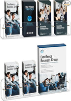 HIIMIEI Brochure Holder Wall Mount, Pamphlet Display Stand by HIIMIEI