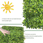 ODTORY Artificial Plant Wall Roll: 72 X144 in UV-Anti Ivy Privacy Fence Screen - Image 7