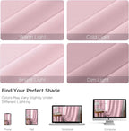CUCRAF Light Pink Blackout Curtains Customize, Rod Pocket Room Darkening Curtain - Image 4