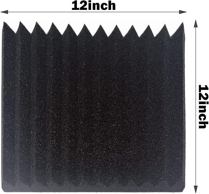 56 Pack Acoustic Foam Panels |1 "x12 "x12" Rapid Recovery Acoustic Wall Panels - Image 2