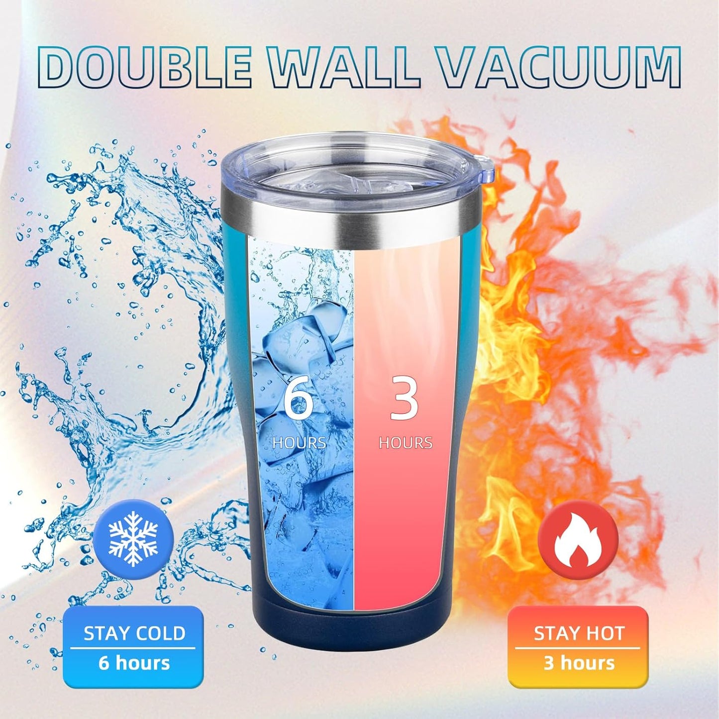 MEZMUT 20oz Coffee Tumbler with Lid and Straw Double Wall Vacuum Insulated Cup Stainless Steel Travel Mugs Insulated for Hot and Cold Leakproof Powder Coated Tumbler for Indoor and Outdoor