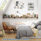 Harwaya Floating Shelves for Wall 36 Inches Long 8 Inch Deep, Large Wall Book - Image 6