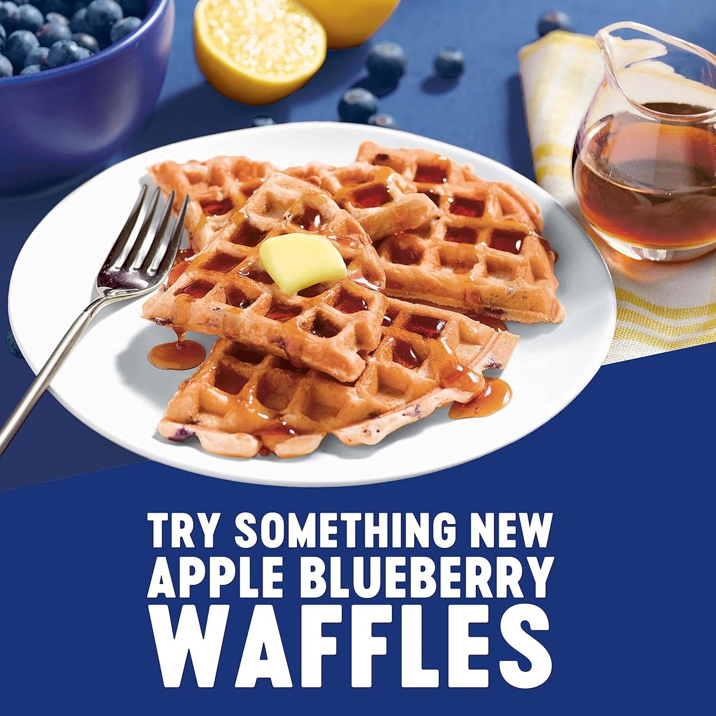 Krusteaz Light & Fluffy Complete Pancake Mix, Blueberry 25.2 Ounce (Pack of 2)