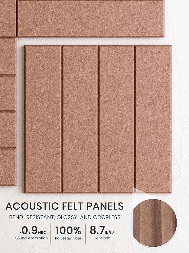 Bumusty Large Cork Board Alternative-36 x 24" Felt Bulletin Board Tiles - Image 3