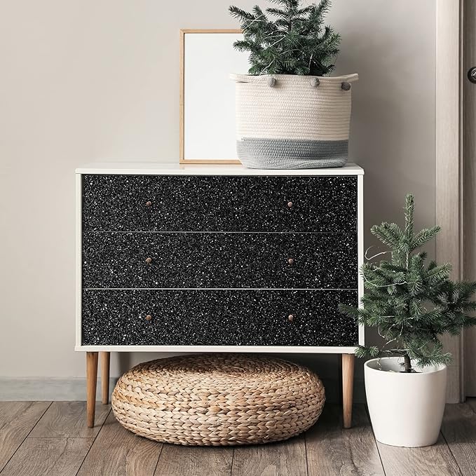 CRE8TIVE Glitter Wallpaper Border Sparkle Peel and Stick Wallpaper Fabric - Image 2