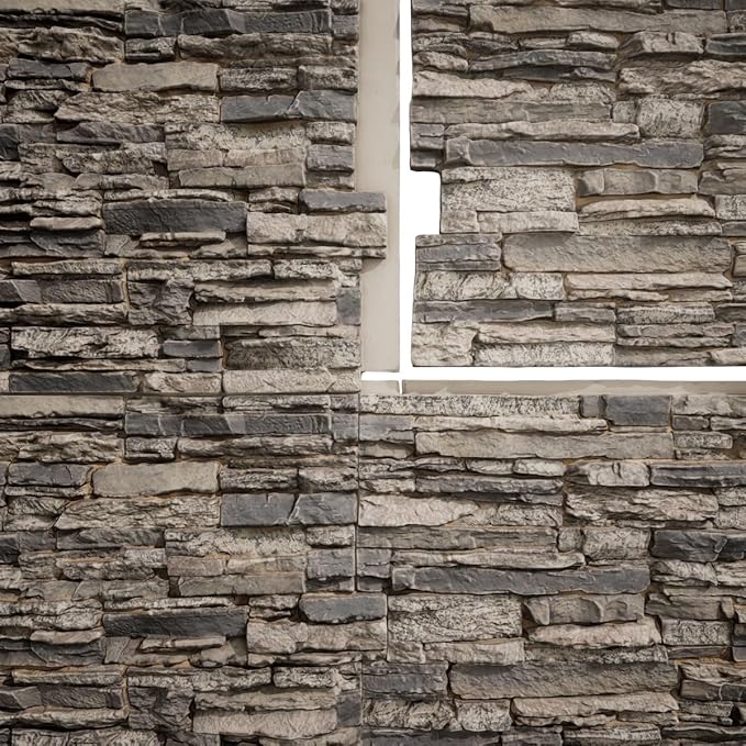 EverStone Canyon Ridge Faux Stone Panel, 45 3/4"W x 24 1/2"H x 1 1/4"D - Image 11