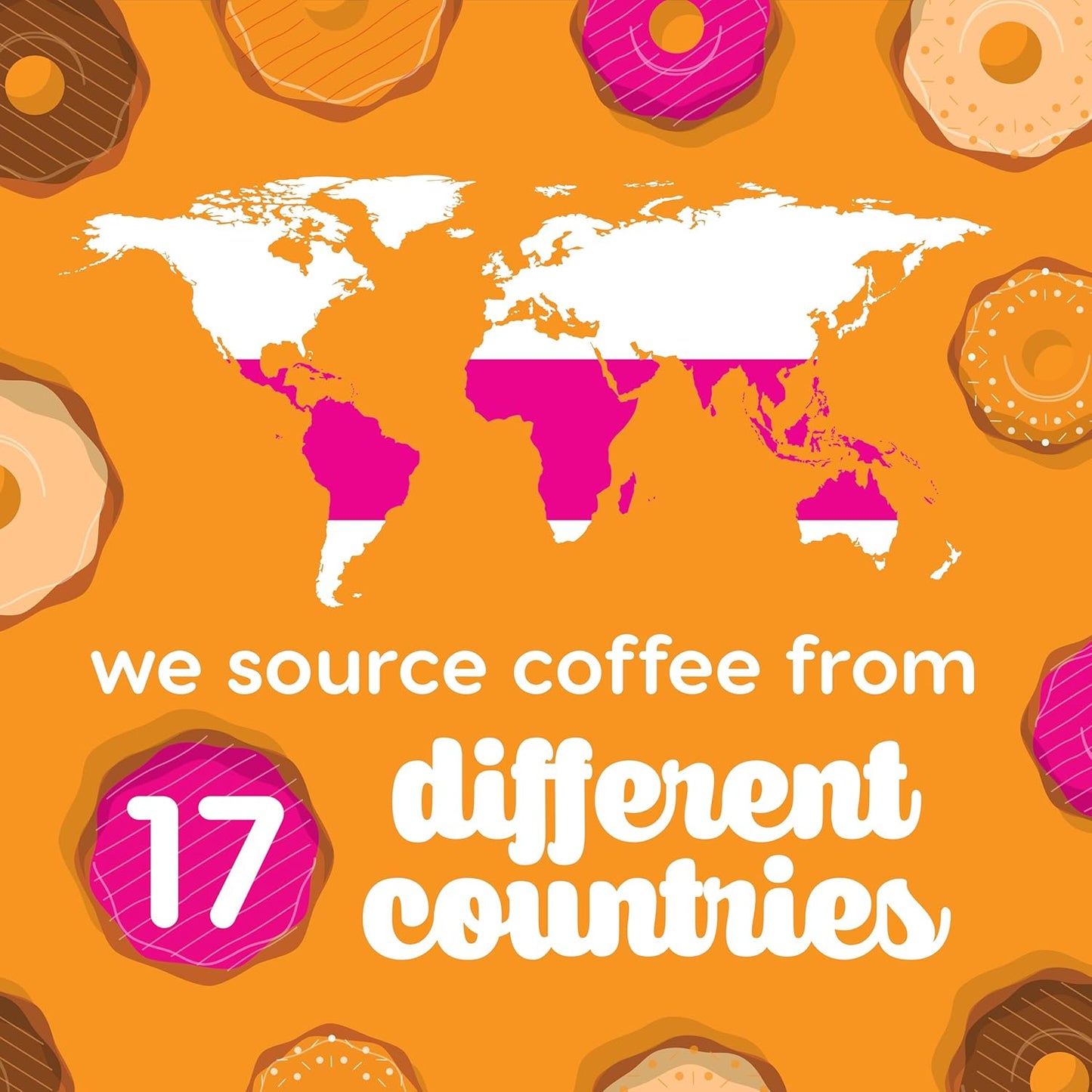 Donut Café Max Caf - Bold & Powerful High Caffeine Intensely Dark Roast Coffee Pods – For Keurig K Cup Brewers – Certified Non-GMO, Gluten-Free, Kosher – 1.5X Caffeine – 80 Count