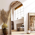 XRAMFY 56"x21" Floor Full Length Mirror Standing Full Body Rounded Corner by XRAMFY