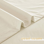 NICETOWN Thermal Insulated Velvet Curtains Ivory White 84 inch Length, Heavy - Image 7