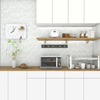 Theper Green Wallpaper 17.3"×118" Modern Striped Wall Paper Peel and Stick - Image 7