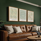 SYWENNOI Wood Framed Wall Art Print, Classic William Morris Floral Print - Image 5