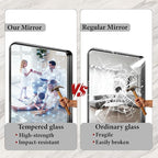 32x40 Inch Metal Black Framed Bathroom Mirror - Image 4