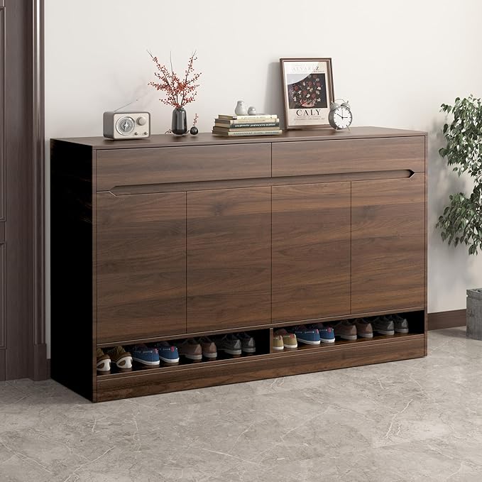 BOMENG Large Walnut Wood Contact Paper Matte 48"x197" Dark Brown Wood Wallpaper - Image 3