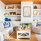 Pink Seashell Posters Coastal Cowgirl Canvas Wall Art Beach House Starfish - Image 5