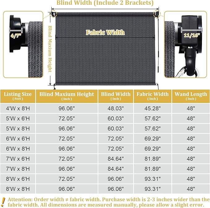 Shade&Beyond Outdoor Roller Shades - Image 7