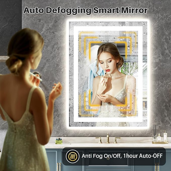 Briivue 24x30 Inch LED Bathroom Mirror - Image 4