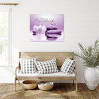 EOBTAIN Zen Bathroom Wall Art Butterfly and Flower Stone Relaxing Just Breathe - Image 2