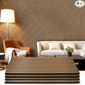 Acoustic Wood Wall Panels 4 Pack 47.6" x 23.6", Sound Proof Wooden Paneling by LARWORKS