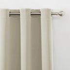 LEMOMO Light Beige Thermal Blackout Curtains/52 x 72 Inch/Set of 2 Panels Room - Image 7