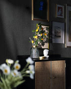 Heroad Grey Peel and Stick Wallpaper Modern Contact Paper Dark Grey and Black - Image 3