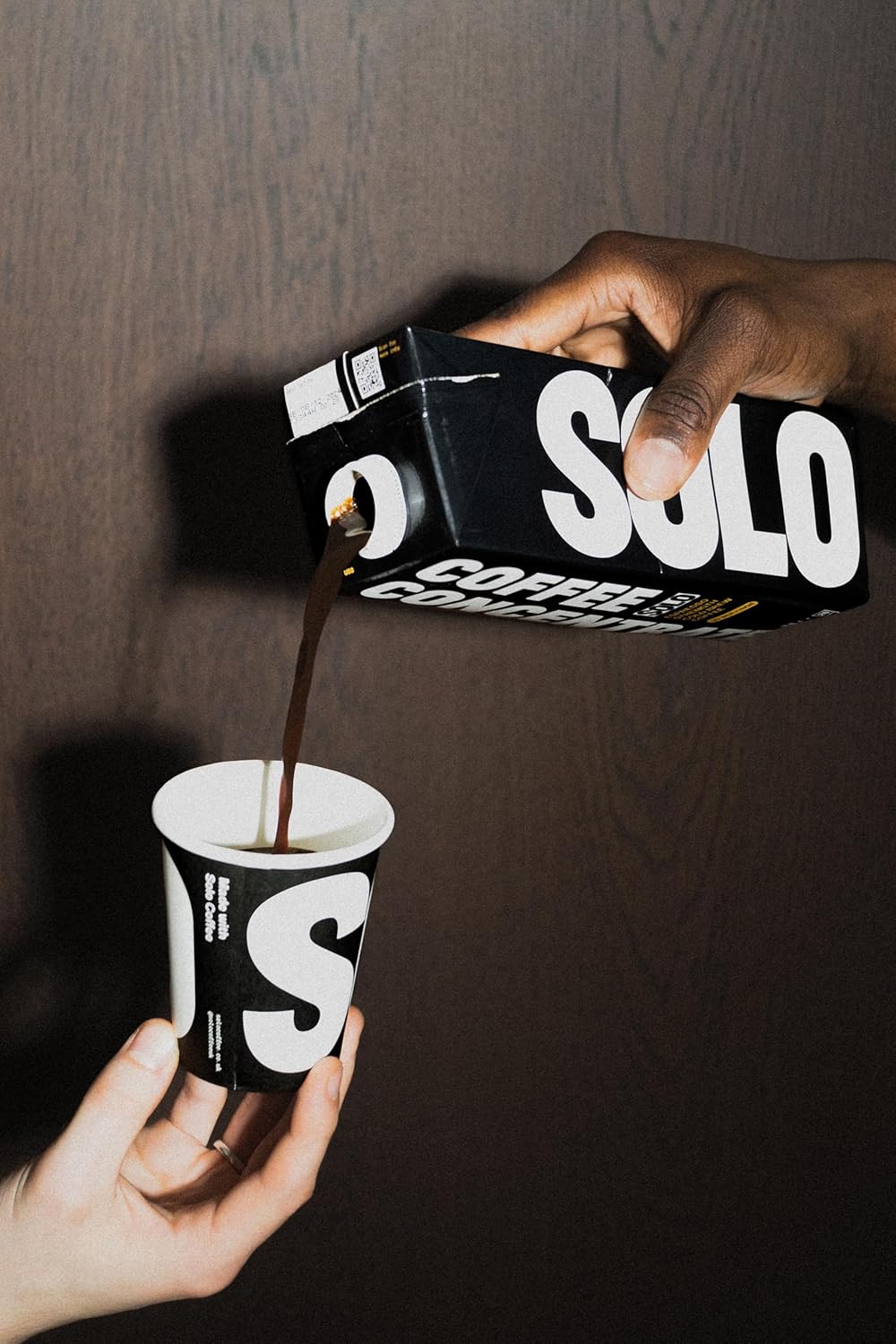 SOLO Cold Brew Coffee Concentrate - Colombian & Brazilian Arabica Blend - Ready-to-Drink Espresso Base for Iced Coffee, Lattes, and Cocktails - 20 Servings per Carton - 32 fl oz Shelf-Stable Carton