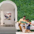 Grooy Grass Wall, Artificial Boxwood Panels 20"x20", Privacy Hedge Fence Screen - Image 4