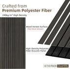 TO-TH Wood-Look Acoustic Wall Panels, 10 Pack 47.2” x 23.6” Acoustic Panels - Image 2