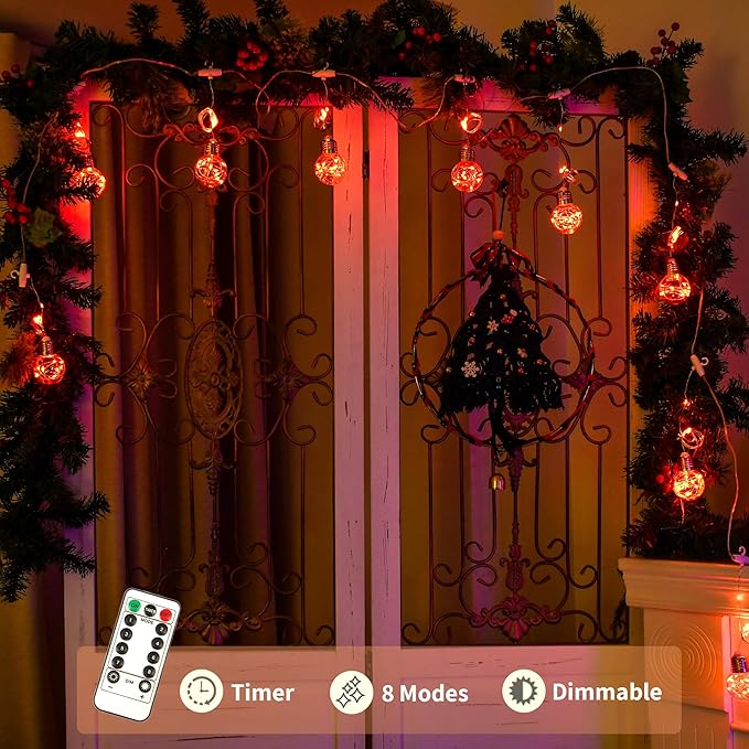 YOLIGHT Wishing Ball Curtain Lights 200 LED Window Curtain String Lights - Image 3