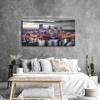 Extra Large Pittsburgh Wall Art Black and White Cityscape Wall Decor Modern - Image 6