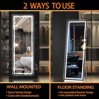 Hasipu Full Length Mirror with Lights, Full Body Dressing Standing, Hanging - Image 5