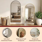 Suidia 82"x44" Arched Full Length Mirror - Image 6