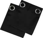 LEMOMO Blackout Curtains 42 x 63 inch/Black Curtains Set of 2 Panels/Thermal - Image 9