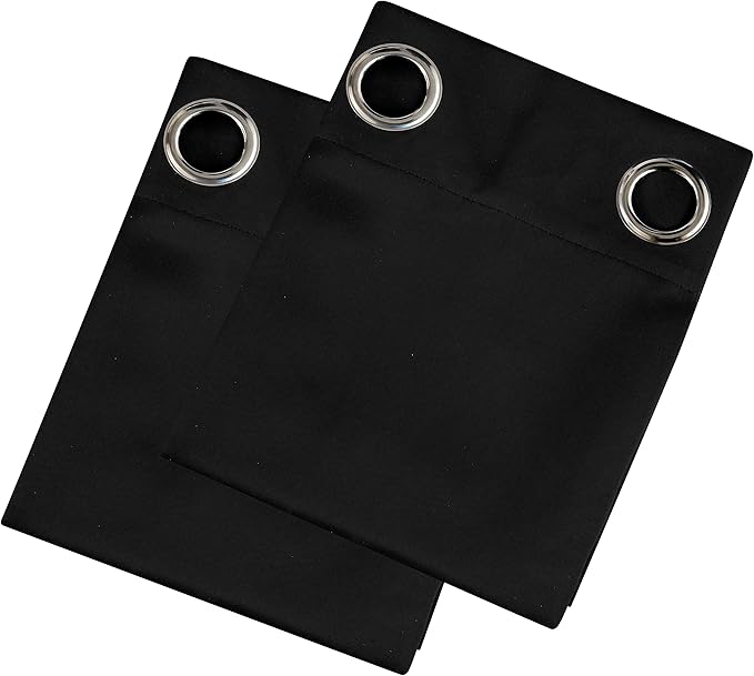 LEMOMO Blackout Curtains 42 x 63 inch/Black Curtains Set of 2 Panels/Thermal - Image 9