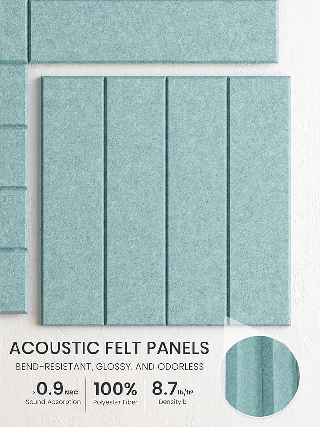 Bumusty Large Cork Board Alternative-36 x 24" Felt Bulletin Board Tiles - Image 3