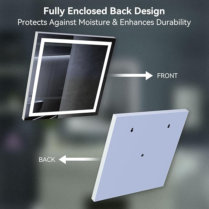 32x24 inch Wall Mounted LED Bathroom Mirror - Image 8